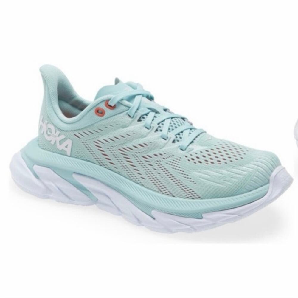 HOKA Clifton Edge Running Shoes Eggshell Blue Women’s Size 8 Running Sneakers